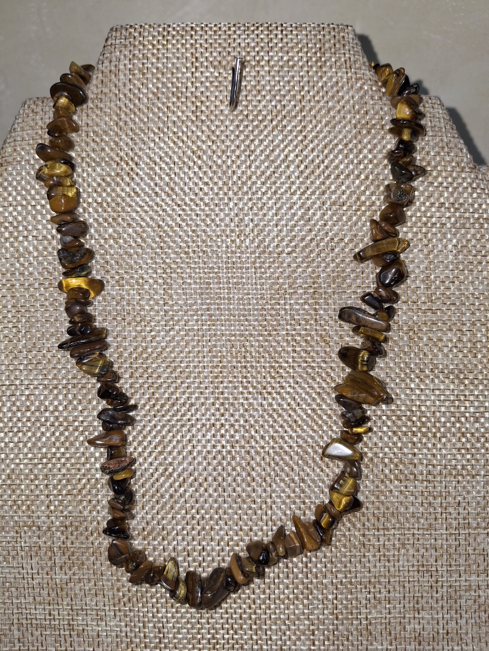Tiger Eye Chip Necklace
